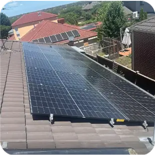 solar panel installed on roof sunselect project