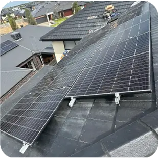 Solar panels installed on a community center roof, supporting local renewable energy initiatives