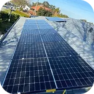 Home solar power system installed on a rooftop to harness solar energy